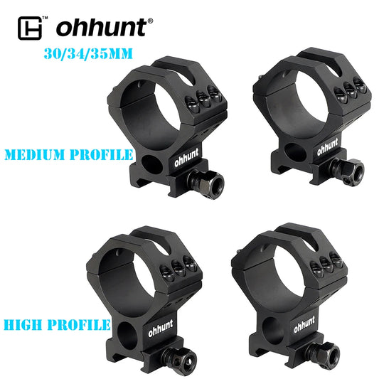 ohhunt 30mm 34mm 35mm Medium High Profile 20mm Scope Mount Hunting Scopes Rings - R & R Innovations