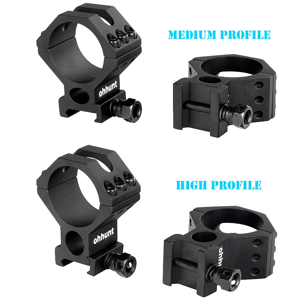 ohhunt 30mm 34mm 35mm Medium High Profile 20mm Scope Mount Hunting Scopes Rings - R & R Innovations