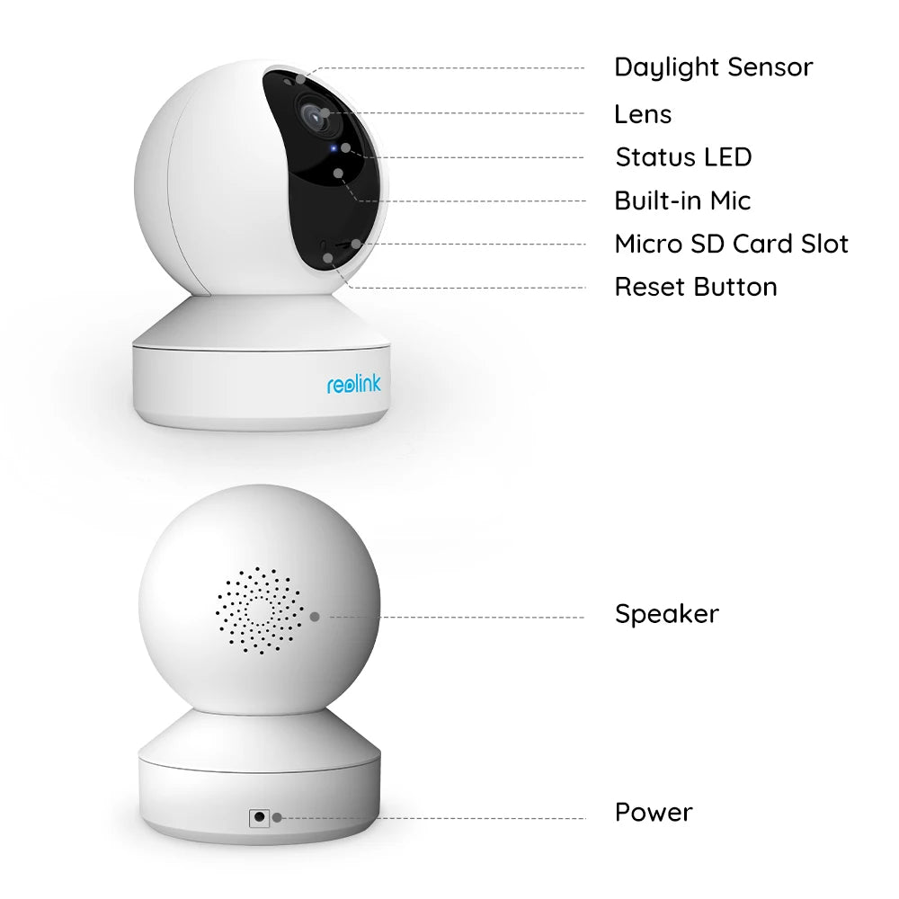 Reolink E1 Pro: 4MP HD Pan/Tilt WiFi Camera, Home Security - R & R Innovations