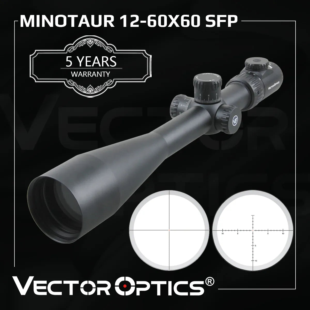 Vector Optics Minotaur 12-60x60 Rifle Scope for Long Range - R & R Innovations