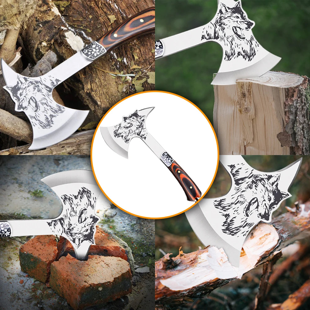 Multifunctional Axe Bone Cutter Knife Sharp Hatchet Tomahawk Stainless Steel Durable Outdoor Survival Camping Portable Axes Tool - R & R Innovations