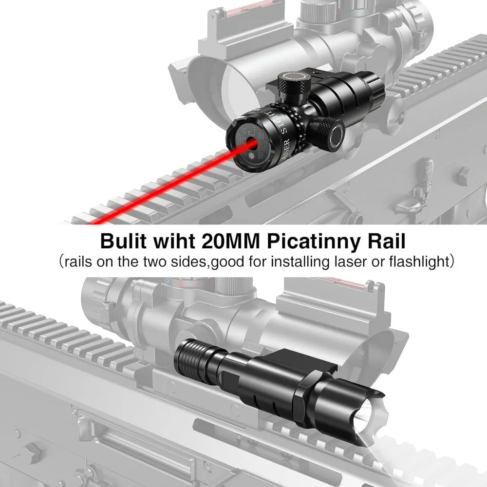 Illuminated Tactical Rifle Scope with 20mm Rail Mount - R & R Innovations