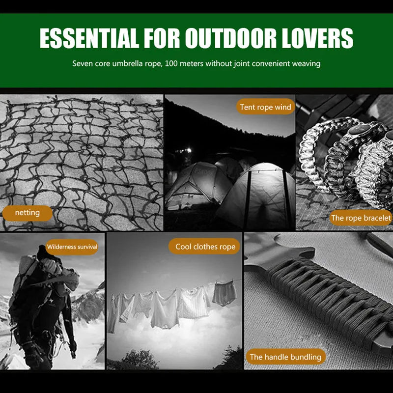 550 Paracord Cord: Outdoor Survival Rope for Camping & Hiking - R & R Innovations