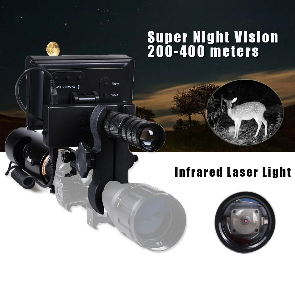 Megaorei 2 Night Vision Scope for Riflescopes, HD Display - R & R Innovations