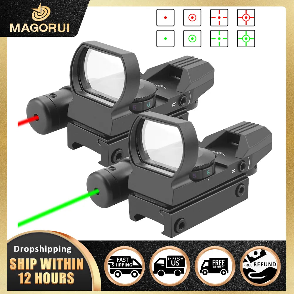 Magorui Green Red Dot Holographic Laser Sight Scope - R & R Innovations