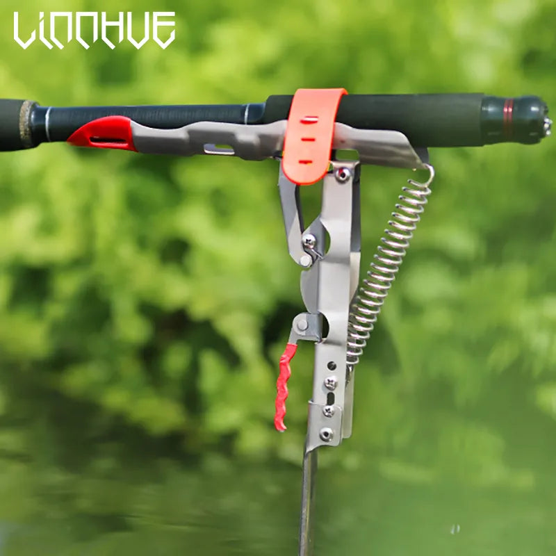 LINNHUE Stainless Steel Automatic Fishing Rod Holder: Adjustable Sensitivity - R & R Innovations