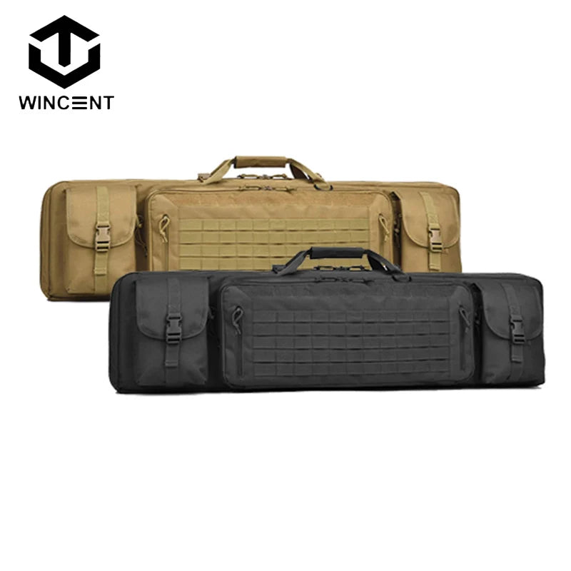 WINCENT Tactical Double Long Rifle Gun Case Bag Rifle Backpack Soft Firearm Transportation Carbine Case Lockable 35"42"46"inch - R & R Innovations