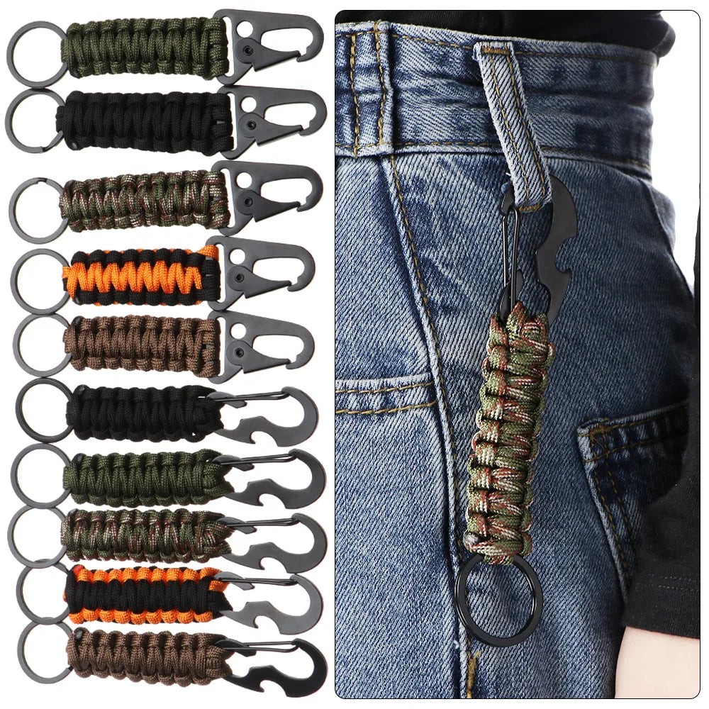 Military Paracord Keychain: Outdoor Survival Kit with Multi-Tools - R & R Innovations