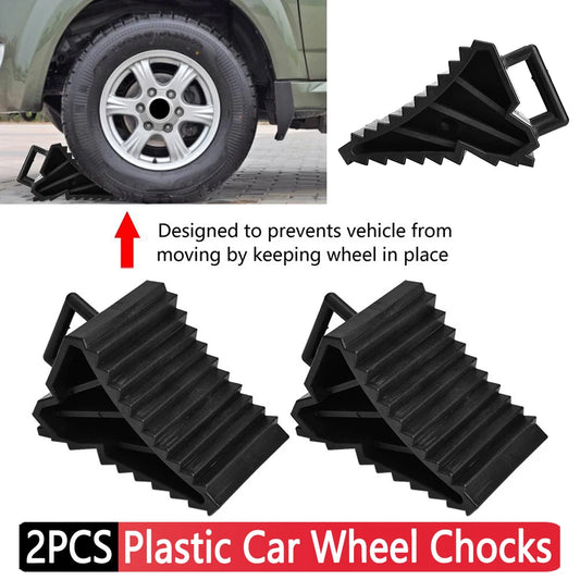 Non-Slip Heavy-Duty Car Wheel Chocks (2-Pack) - R & R Innovations