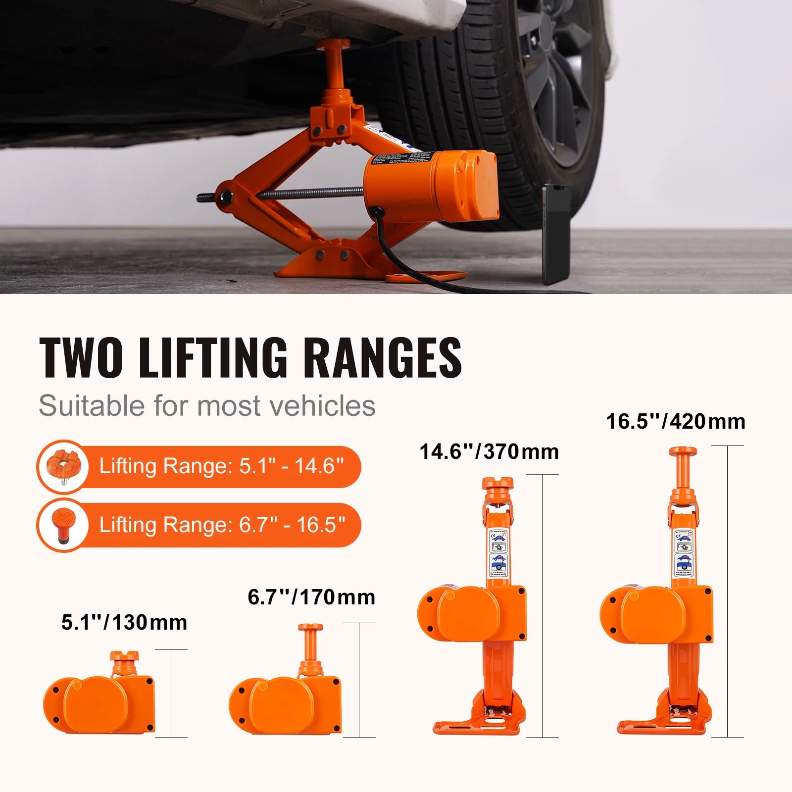 Jack Up Your Ride! VEVOR Electric Car Jack" 🚗⚡️ Lifts up to 3 tons with ease, perfect for tire changes. - R & R Innovations