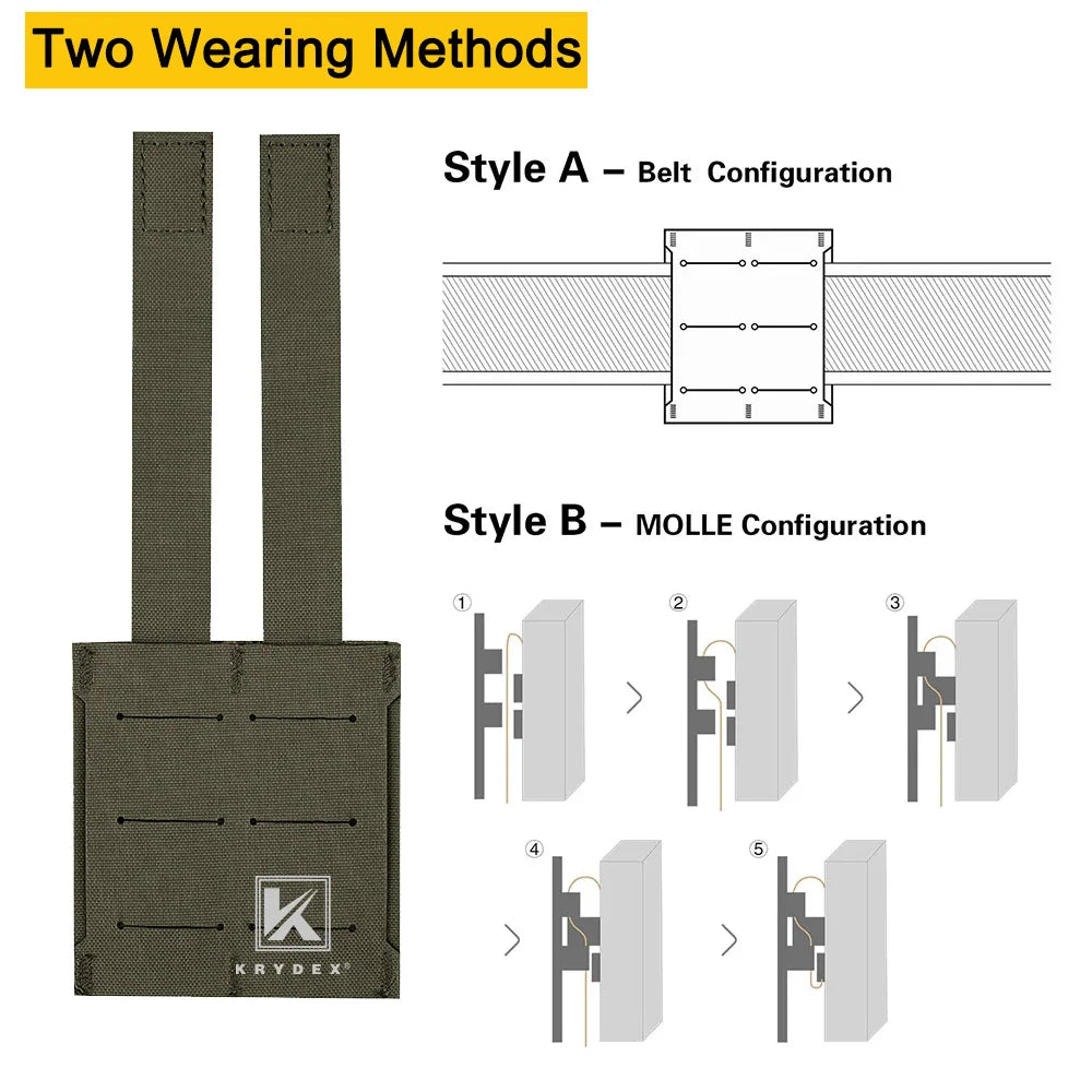 Tactical Double Stack 9MM Mag Pouch Kydex Insert - R & R Innovations