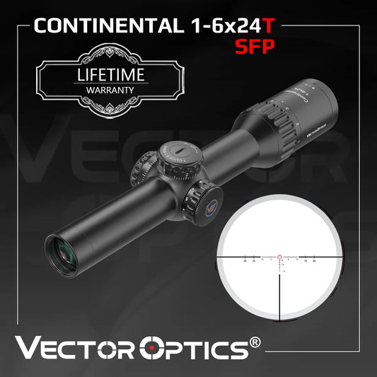 Vector Optics Continental 1-6x24 Tactical LPVO Scope AR15 .338 - R & R Innovations