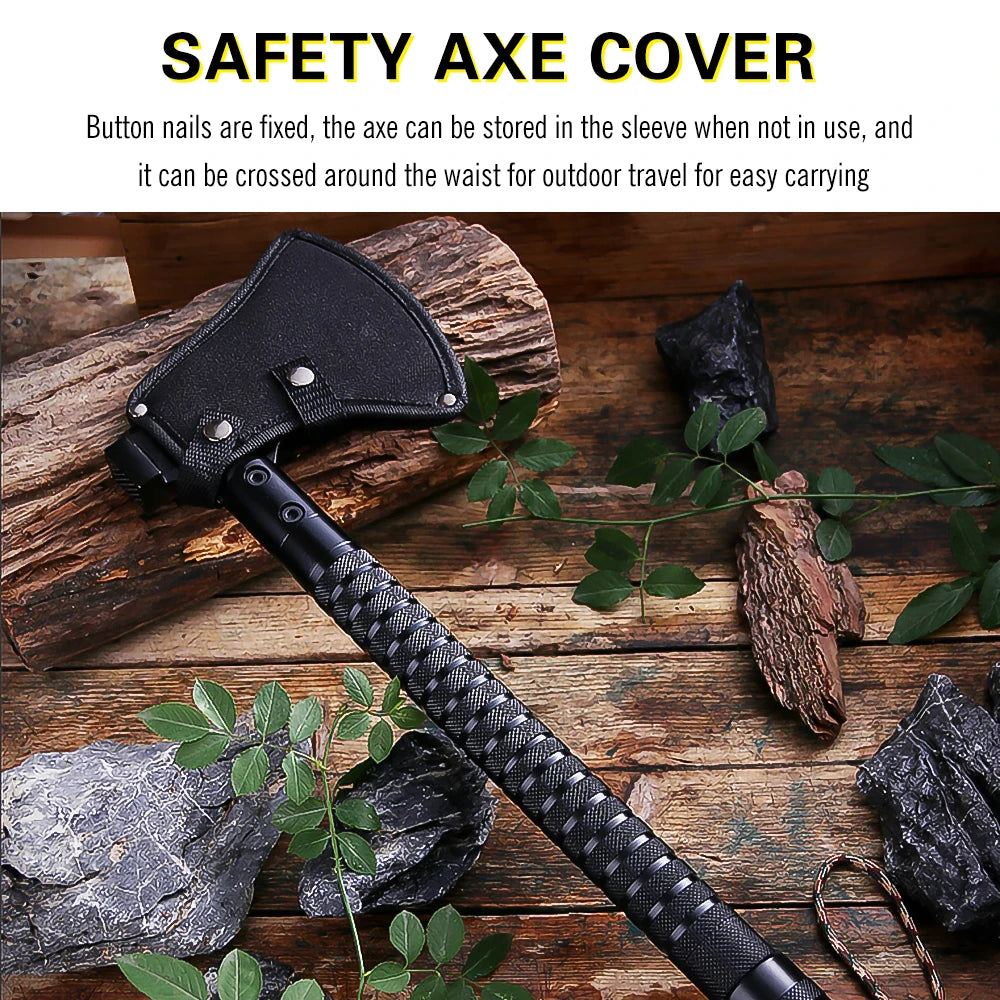 Foldable Survival Axe Field Equipment Tomahawk Outdoor Camping Chopping Wood Knife Multi Tool Kit Wild Hatchet Axes Wolf Ax - R & R Innovations