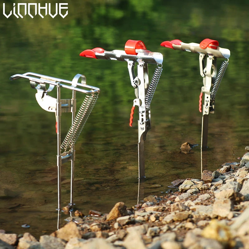 LINNHUE Stainless Steel Automatic Fishing Rod Holder: Adjustable Sensitivity - R & R Innovations