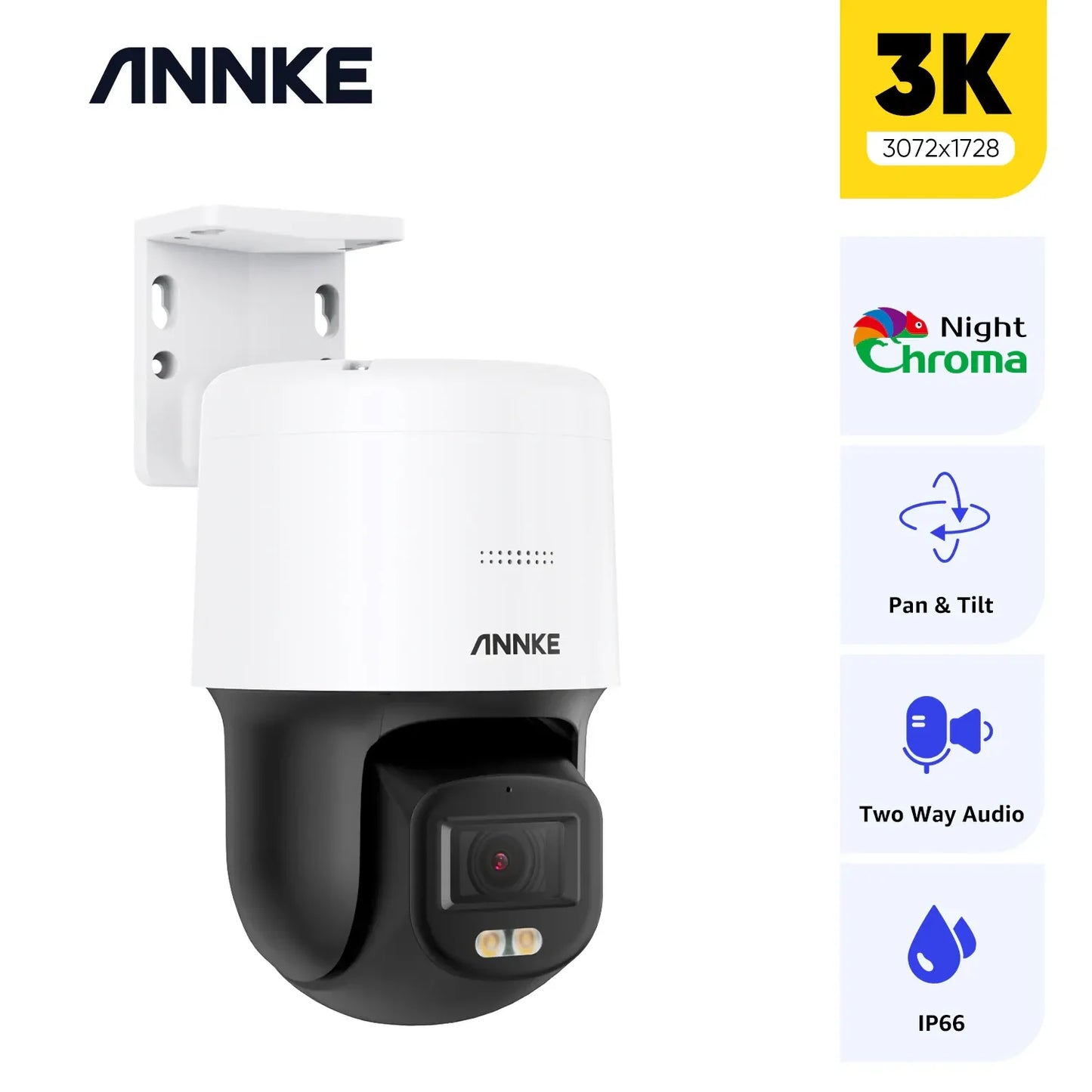 Annke Outdoor POE Camera: Full Color, Two-Way Audio Surveillance - R & R Innovations