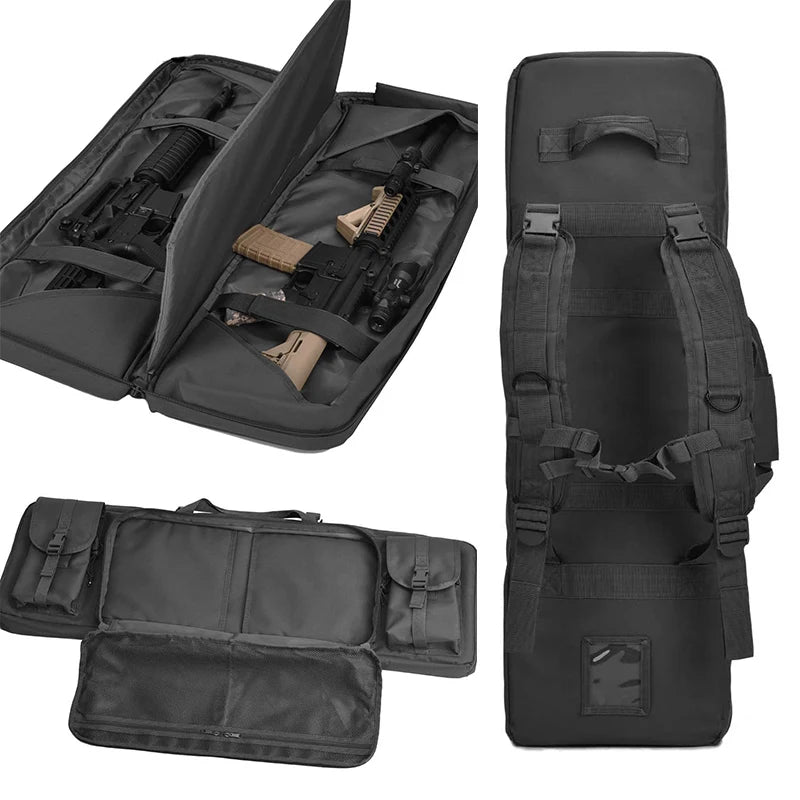 WINCENT Tactical Double Long Rifle Gun Case Bag Rifle Backpack Soft Firearm Transportation Carbine Case Lockable 35"42"46"inch - R & R Innovations