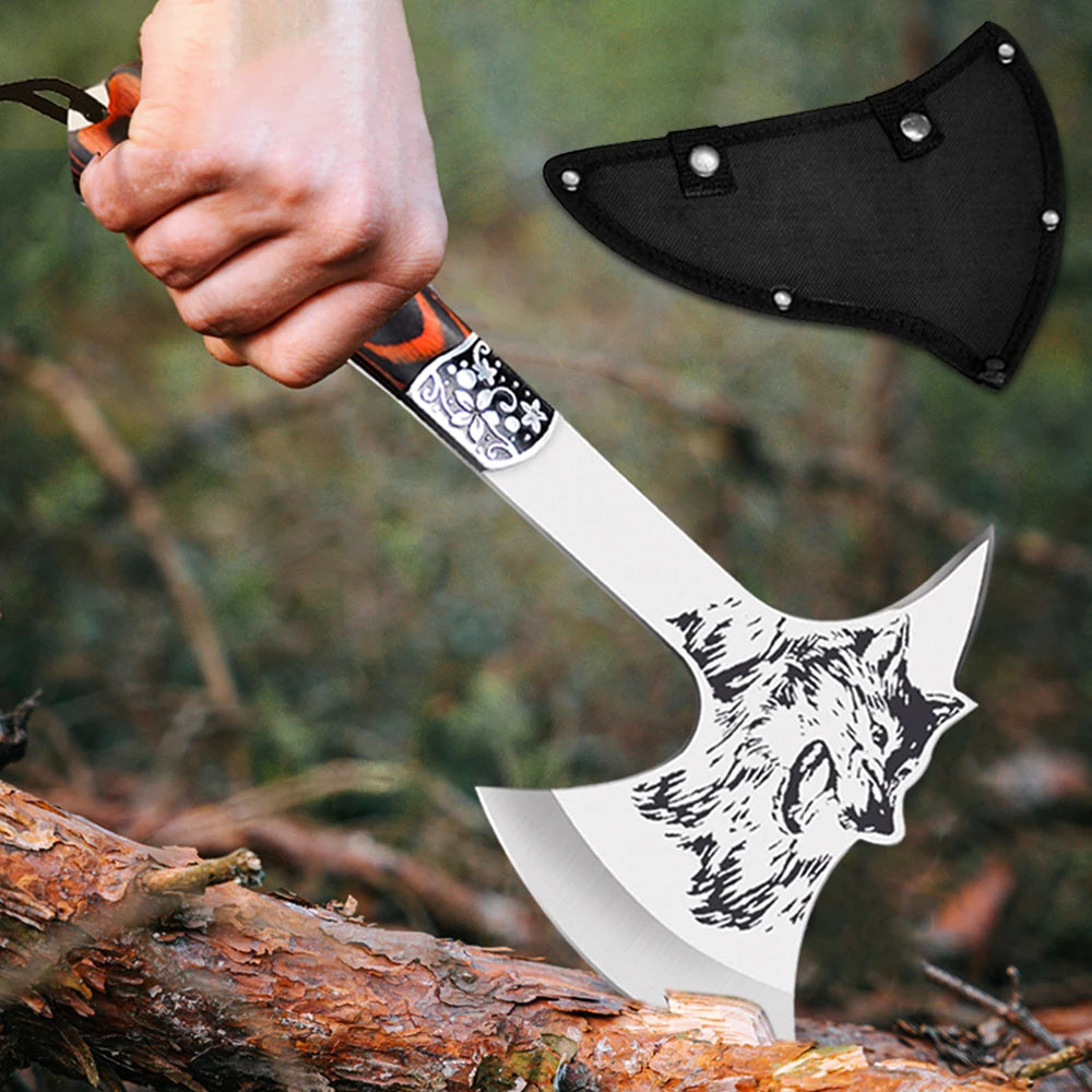 Multifunctional Axe Bone Cutter Knife Sharp Hatchet Tomahawk Stainless Steel Durable Outdoor Survival Camping Portable Axes Tool - R & R Innovations