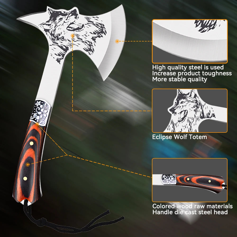 Multifunctional Axe Bone Cutter Knife Sharp Hatchet Tomahawk Stainless Steel Durable Outdoor Survival Camping Portable Axes Tool - R & R Innovations